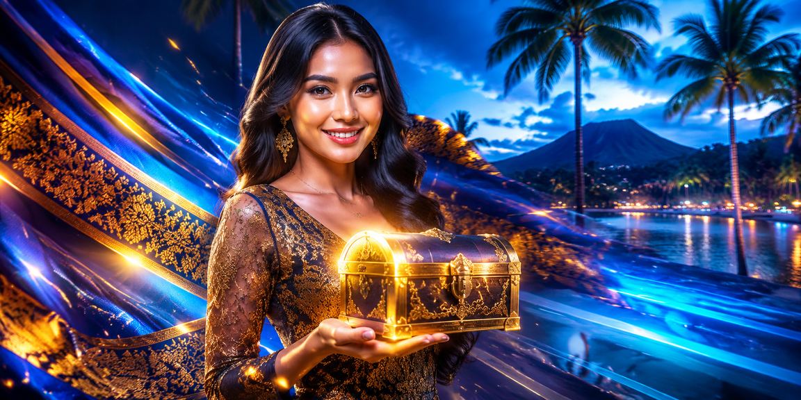 Suasana hiburan kasino malam bertema neon yang semarak